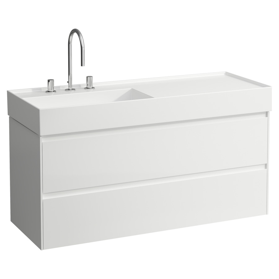 Élément inférieur LANI FOR
KARTELL
118 x 51,5 x 45 cm
élément à 2 tiroirs
pour lavabo 212 099