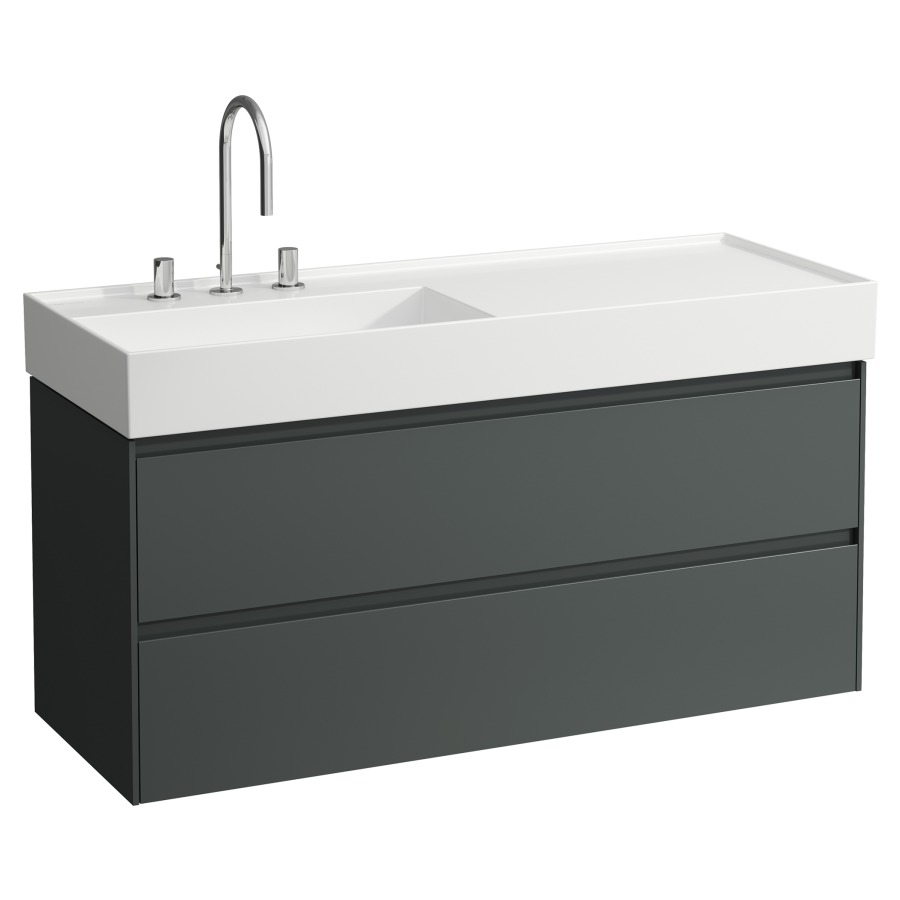 Élément inférieur LANI FOR
KARTELL
118 x 51,5 x 45 cm
élément à 2 tiroirs
pour lavabo 212 099
