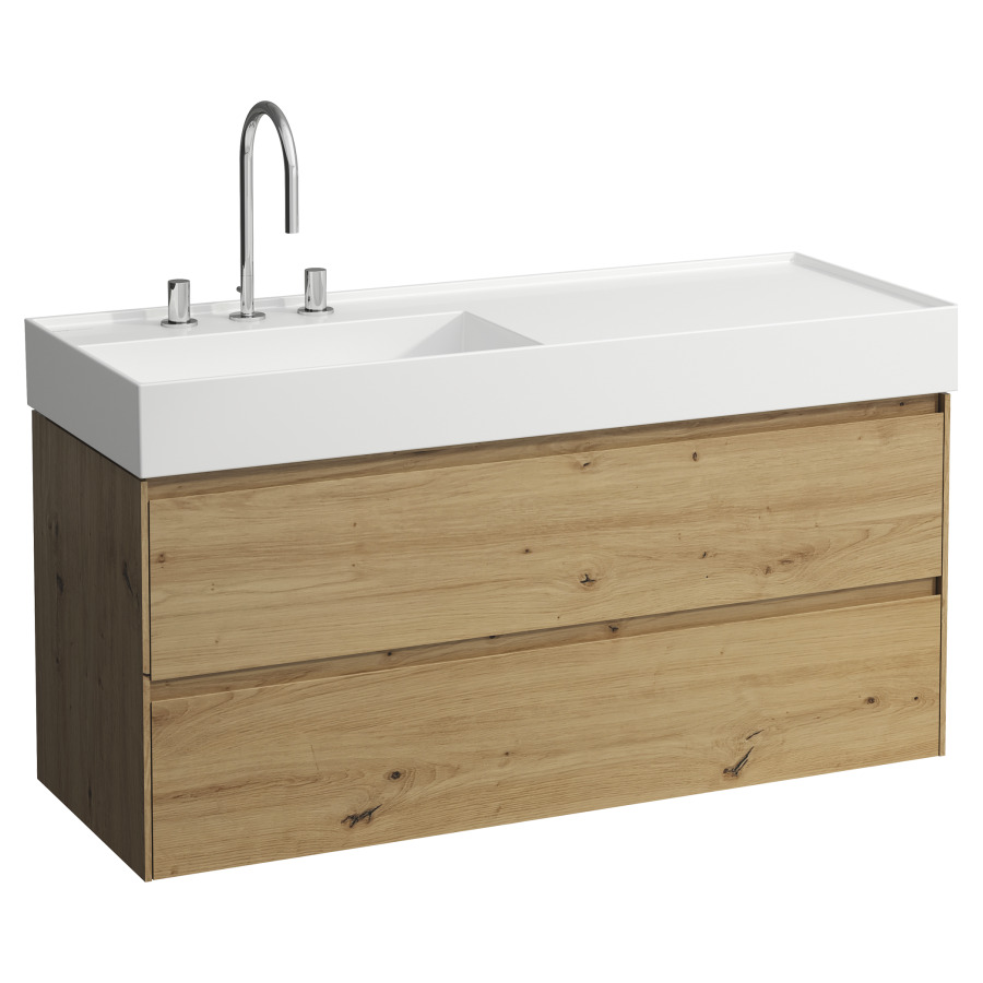 Élément inférieur LANI FOR
KARTELL
118 x 51,5 x 45 cm
élément à 2 tiroirs
pour lavabo 212 099
