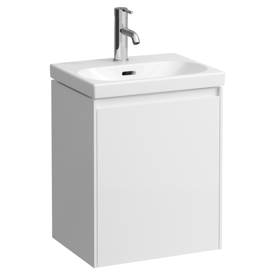 Élément inférieur LANI
43,5 x 51,5 x 34 cm
armoire de tablette, 1 porte
charnières à droite
pour lave-mains 212 956/962