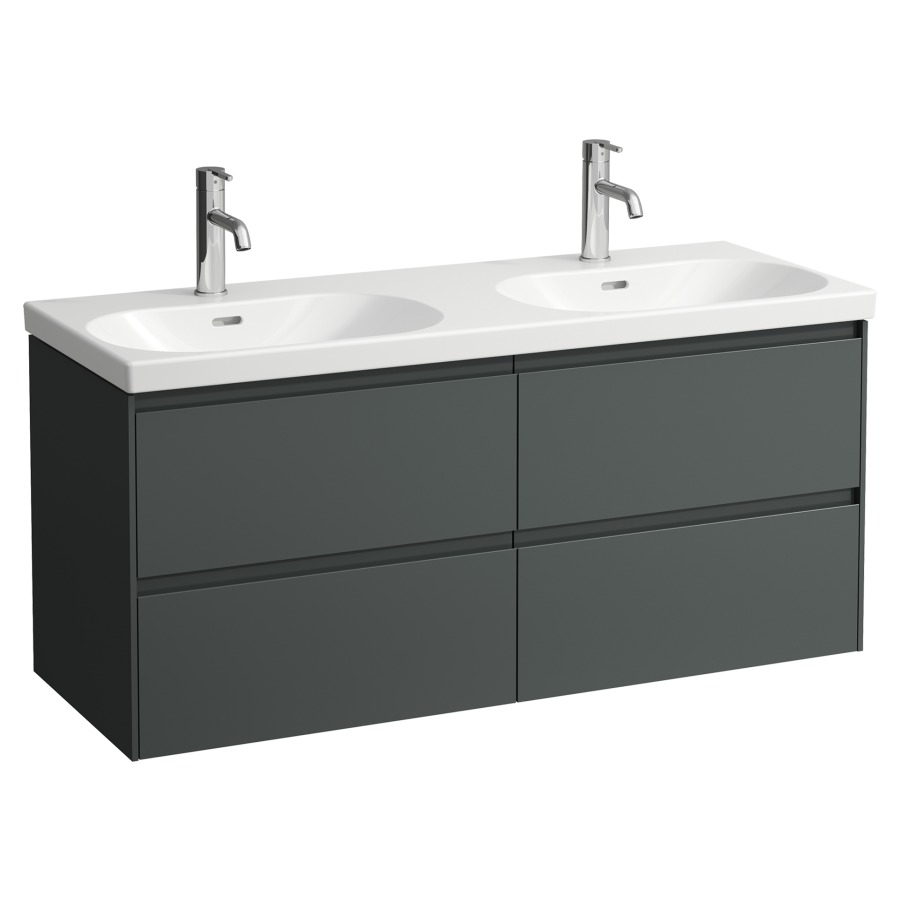 Élément inférieur LANI FOR LUA
118 x 51,5 x 45 cm
2 éléments à chacun 2 tiroirs
pour lavabo double
213 060/061/062