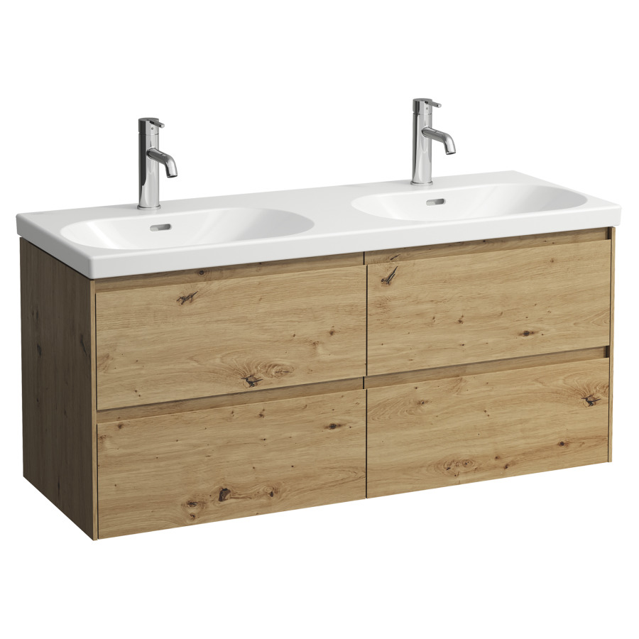 Élément inférieur LANI FOR LUA
118 x 51,5 x 45 cm
2 éléments à chacun 2 tiroirs
pour lavabo double
213 060/061/062