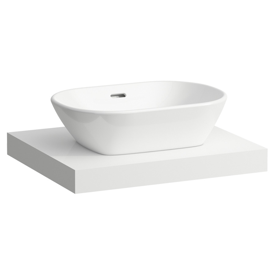Table de lavabo LANI
58,5 x 6,5 x 49,5 cm
pour lavabo à poser découpe au
centre, incl. 2 consoles
