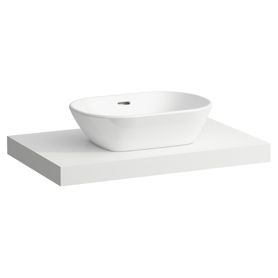 Table de lavabo LANI
78,5 x 6,5 x 49,5 cm
pour lavabo à poser découpe au
centre, incl. 2 consoles