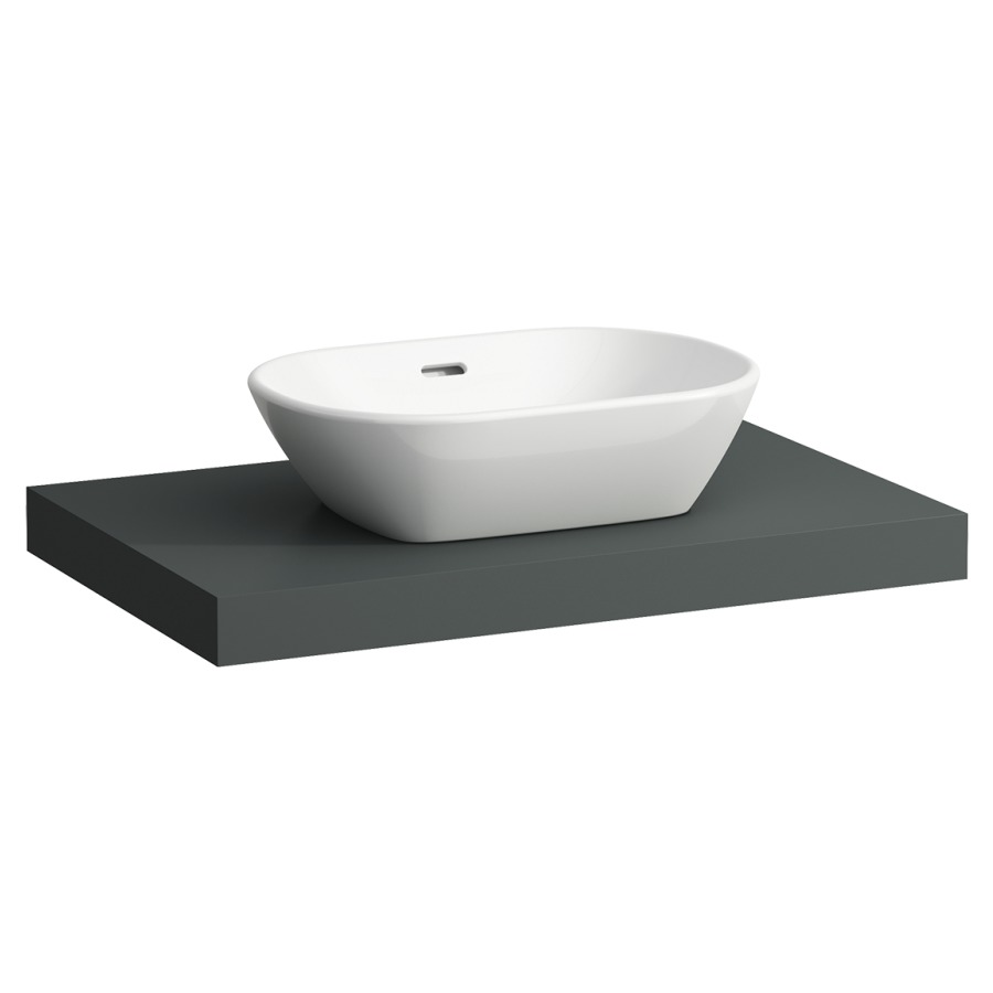 Table de lavabo LANI
78,5 x 6,5 x 49,5 cm
pour lavabo à poser découpe au
centre, incl. 2 consoles