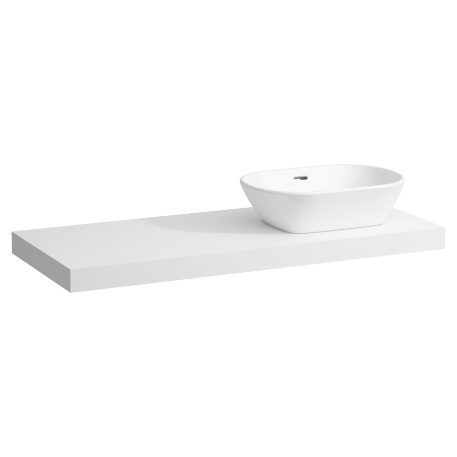 Table de lavabo LANI
118,5 x 6,5 x 49,5 cm
pour lavabo à poser découpe à
droite, incl. 2 consoles