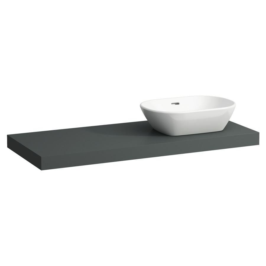 Table de lavabo LANI
118,5 x 6,5 x 49,5 cm
pour lavabo à poser découpe à
droite, incl. 2 consoles