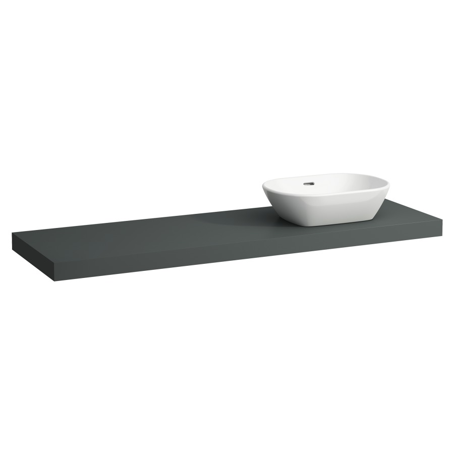 Table de lavabo LANI
157,0 x 6,5 x 49,5 cm
pour lavabo à poser découpe à
droite, incl. 3 consoles
