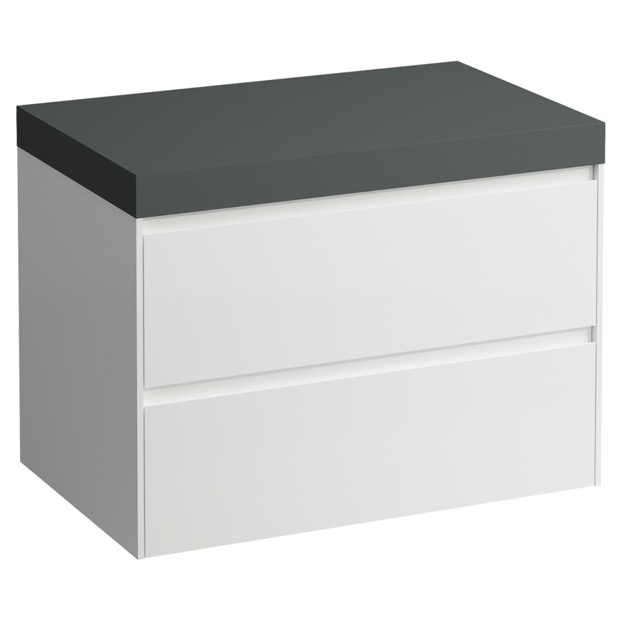 Meubles de lavabo LANI
78,5 x 58,0 x 49,5 cm
table de lavabo gris
sans découpe de lavabo
élément à 2 tiroirs