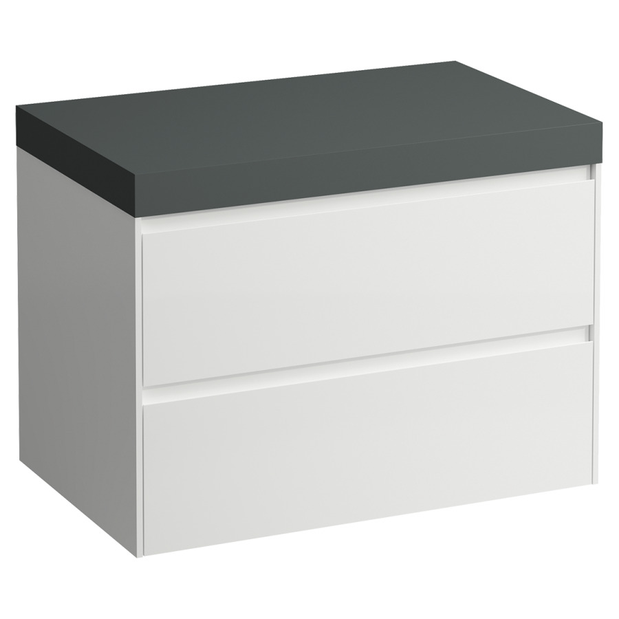 Meubles de lavabo LANI
78,5 x 58,0 x 49,5 cm
table de lavabo gris
sans découpe de lavabo
élément à 2 tiroirs