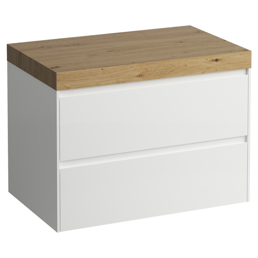 Meubles de lavabo LANI
78,5 x 58,0 x 49,5 cm
table de lavabo chêne
sans découpe de lavabo
élément à 2 tiroirs