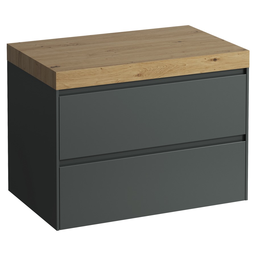 Meubles de lavabo LANI
78,5 x 58,0 x 49,5 cm
table de lavabo chêne
sans découpe de lavabo
élément à 2 tiroirs