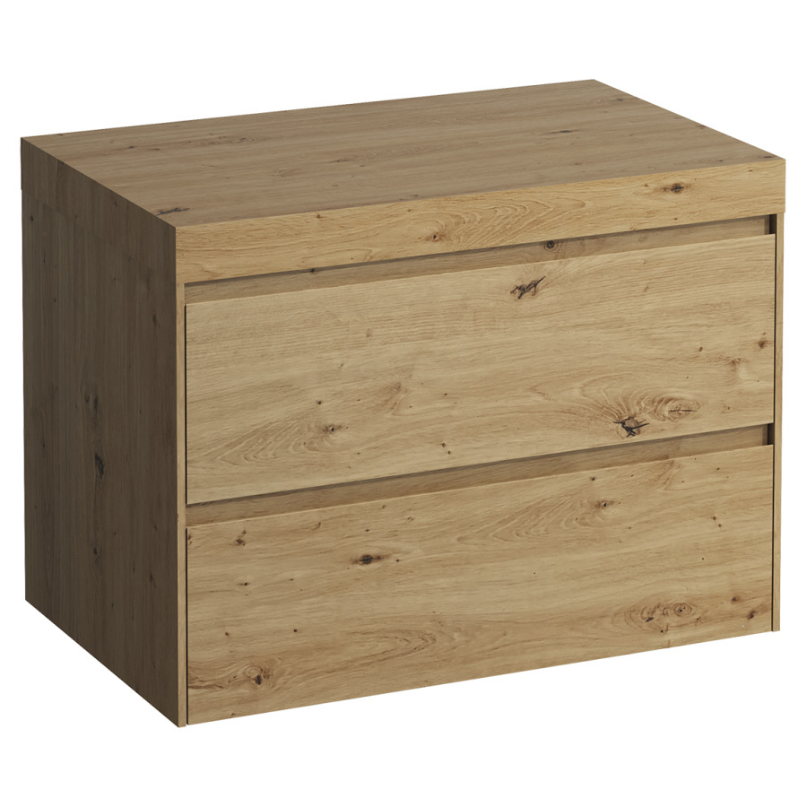 Meubles de lavabo LANI
78,5 x 58,0 x 49,5 cm
table de lavabo chêne
sans découpe de lavabo
élément à 2 tiroirs