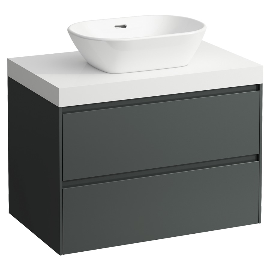 Meubles de lavabo LANI
78,5 x 58,0 x 49,5 cm
table de lavabo blanc mat
pour lavabo à poser découpe au
centre, élément à 2 tiroirs