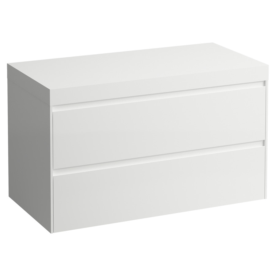 Meubles de lavabo LANI
98,5 x 58,0 x 49,5 cm
table de lavabo blanc mat
sans découpe de lavabo
élément à 2 tiroirs