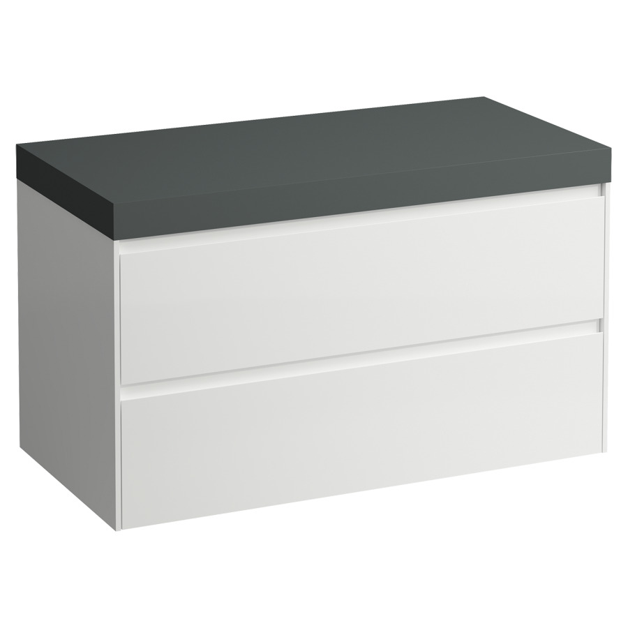 Meubles de lavabo LANI
98,5 x 58,0 x 49,5 cm
table de lavabo gris
sans découpe de lavabo
élément à 2 tiroirs