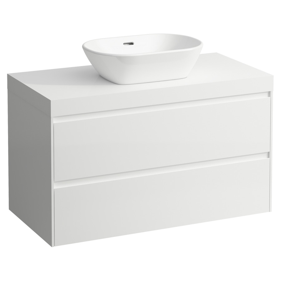 Meubles de lavabo LANI
98,5 x 58,0 x 49,5 cm
table de lavabo blanc mat
pour lavabo à poser découpe au
centre, élément à 2 tiroirs