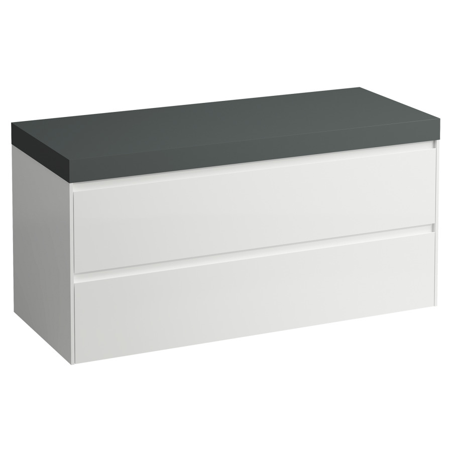 Meubles de lavabo LANI
118,5 x 58,0 x 49,5 cm
table de lavabo gris
sans découpe de lavabo
élément à 2 tiroirs