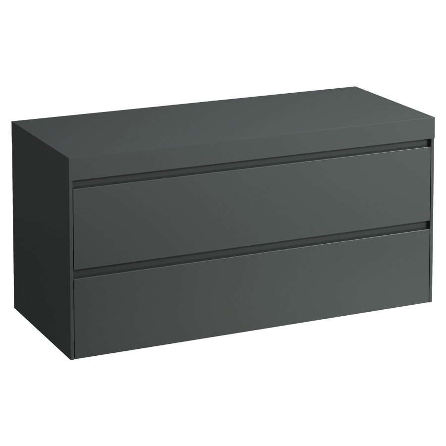 Meubles de lavabo LANI
118,5 x 58,0 x 49,5 cm
table de lavabo gris
sans découpe de lavabo
élément à 2 tiroirs