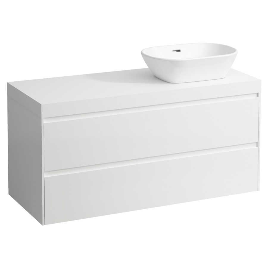 Meubles de lavabo LANI
118,5 x 58,0 x 49,5 cm
table de lavabo blanc mat
pour lavabo à poser découpe à
droite, élément à 2 tiroirs