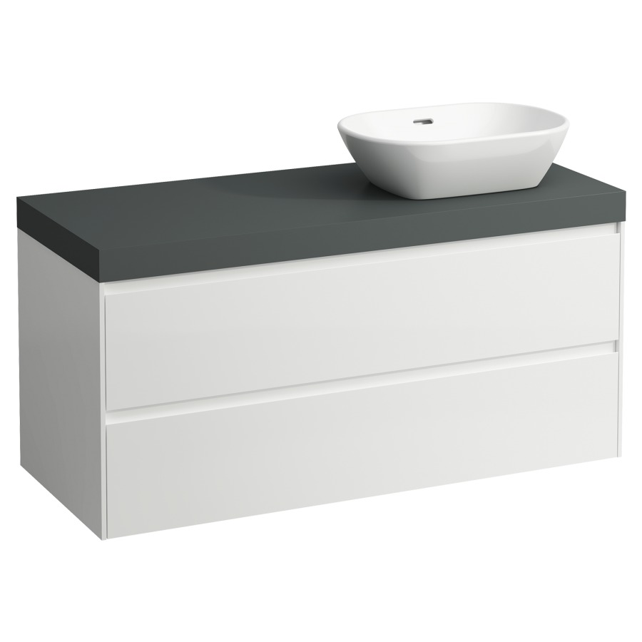 Meubles de lavabo LANI
118,5 x 58,0 x 49,5 cm
table de lavabo gris
pour lavabo à poser découpe à
droite, élément à 2 tiroirs