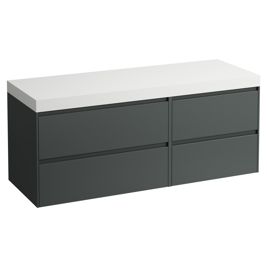 Meubles de lavabo LANI
137,0 x 58,0 x 49,5 cm
table de lavabo blanc mat
sans découpe de lavabo
2 éléments (80/60 cm) à chacun
2 tiroirs