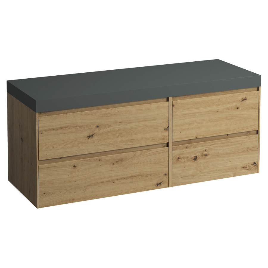 Meubles de lavabo LANI
137,0 x 58,0 x 49,5 cm
table de lavabo gris
sans découpe de lavabo
2 éléments (80/60 cm) à chacun
2 tiroirs