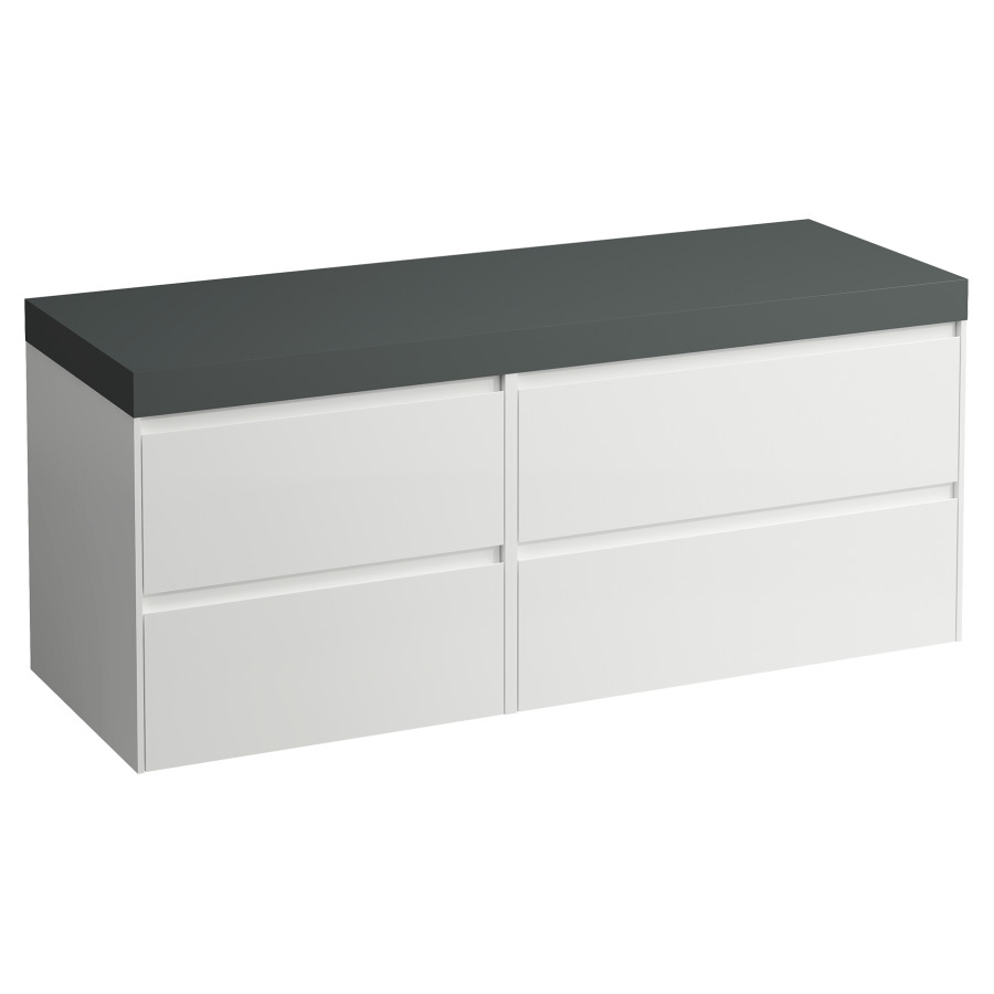 Waschtischmöbel LANI
137,0 x 58,0 x 49,5 cm
Waschtischplatte grau
ohne Waschtischausschnitt
2 Schubladenelemente
60/80 cm), je 2 Schubladen