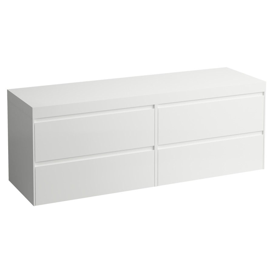 Waschtischmöbel LANI
157,0 x 58,0 x 49,5 cm
Waschtischplatte weiss matt
ohne Waschtischausschnitt
2 Schubladenelemente
je 2 Schubladen