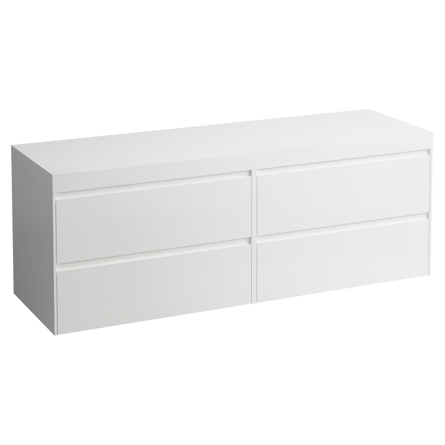 Waschtischmöbel LANI
157,0 x 58,0 x 49,5 cm
Waschtischplatte weiss matt
ohne Waschtischausschnitt
2 Schubladenelemente
je 2 Schubladen