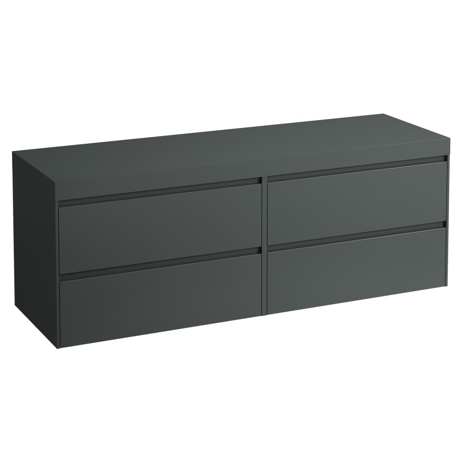 Meubles de lavabo LANI
157,0 x 58,0 x 49,5 cm
table de lavabo gris
sans découpe de lavabo
2 éléments à chacun 2 tiroirs