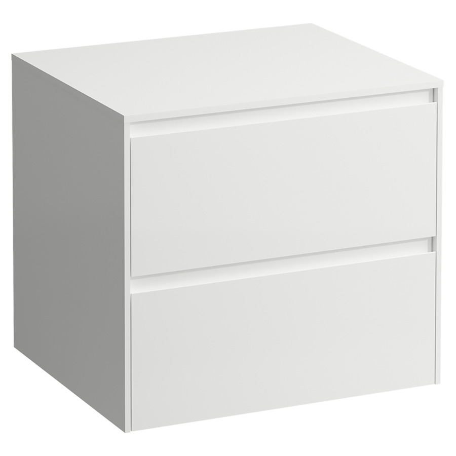 Meubles de lavabo LANI
58,5 x 52,5 x 49,5 cm
Top 12 mm
sans découpe de lavabo
élément à 2 tiroirs