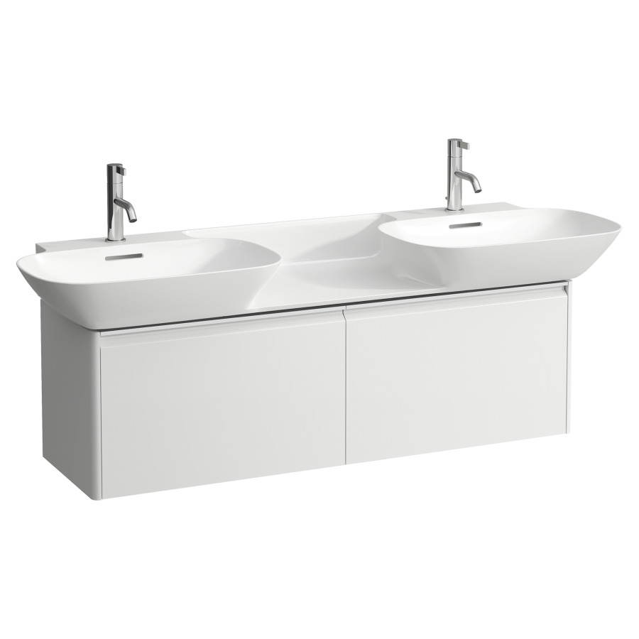 Élément inférieur INO
117,0 x 36,0 x 35,0 cm
élément à 2 tiroirs
pour lavabo double 211 350/356