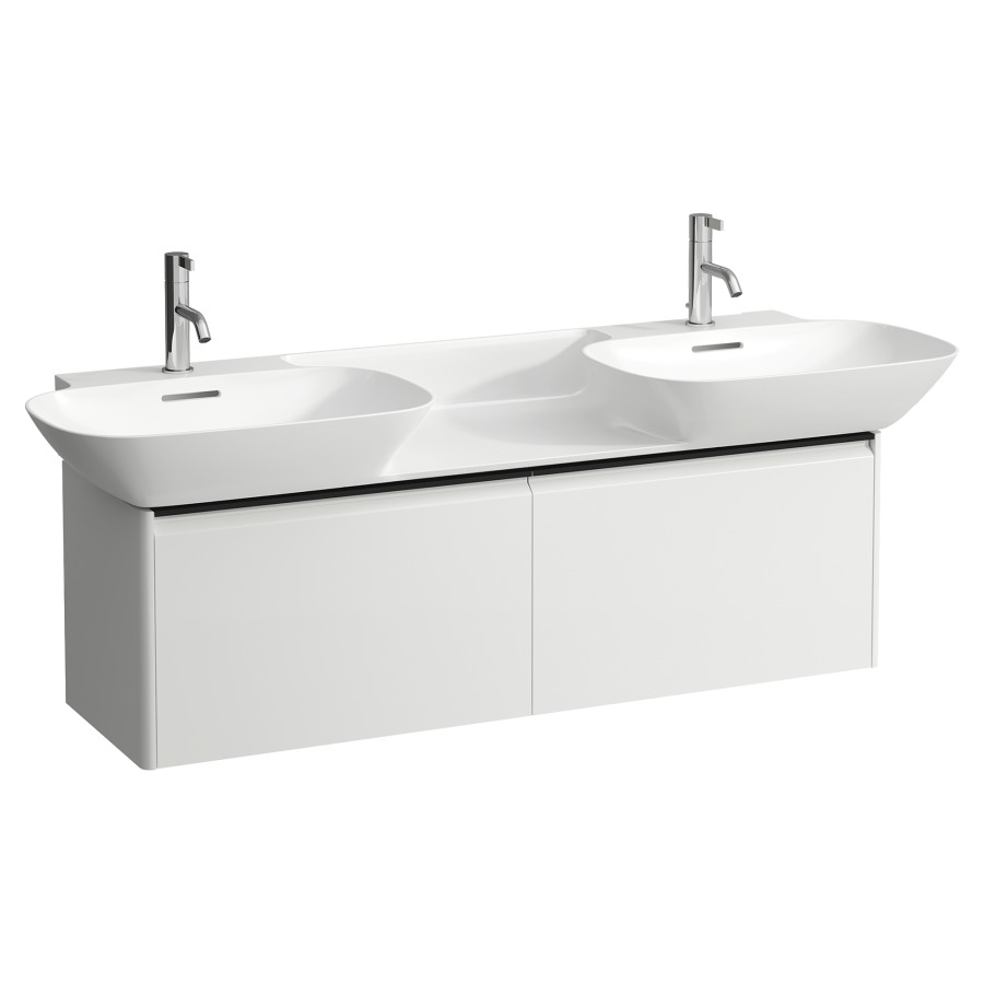 Élément inférieur INO
117,0 x 36,0 x 35,0 cm
élément à 2 tiroirs
pour lavabo double 211 350/356