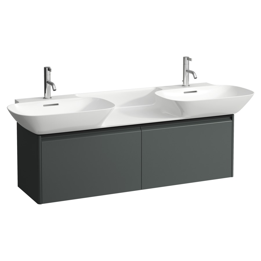 Élément inférieur INO
117,0 x 36,0 x 35,0 cm
élément à 2 tiroirs
pour lavabo double 211 350/356