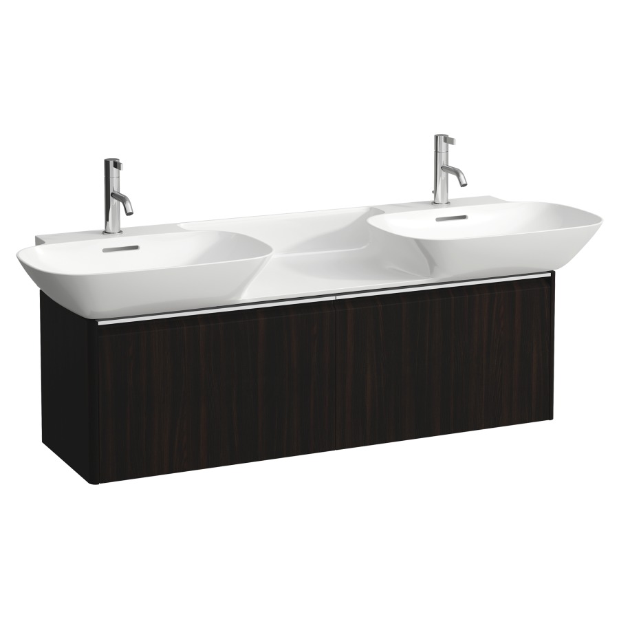 Élément inférieur INO
117,0 x 36,0 x 35,0 cm
élément à 2 tiroirs
pour lavabo double 211 350/356
