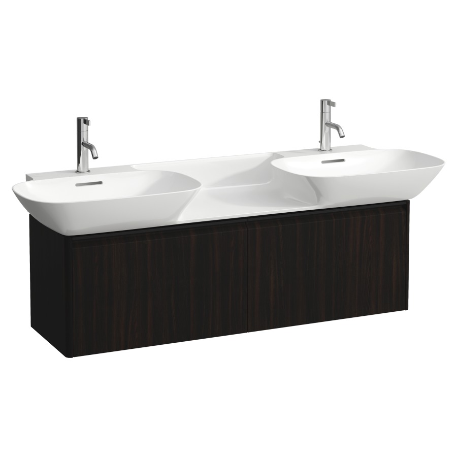 Élément inférieur INO
117,0 x 36,0 x 35,0 cm
élément à 2 tiroirs
pour lavabo double 211 350/356