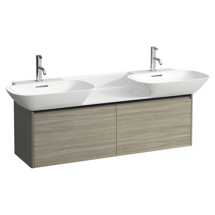 Élément inférieur INO
117,0 x 36,0 x 35,0 cm
élément à 2 tiroirs
pour lavabo double 211 350/356