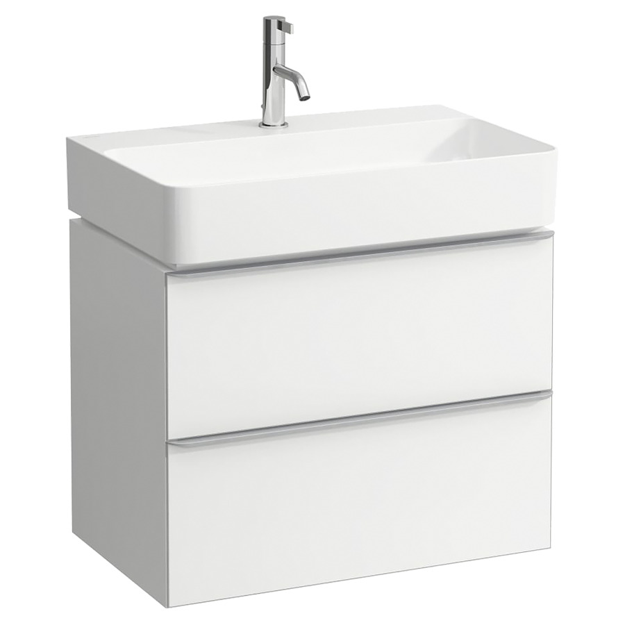 Élément inférieur SPACE
63,5 x 52,0 x 38,5/41,0 cm
élément à 2 tiroirs
pour lavabo 211 477/478