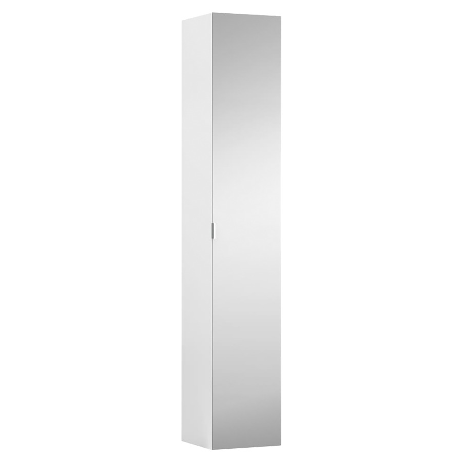 Armiore haut SPACE
30,0 x 170,0 x 30,0 cm
armoire de tablette, 1 porte
miroir à l'intérieur et à
l'extérieur, 4 tablettes en
verre, charnières à gauche
ou à droite, poignées
disponible en aluminium
clair ou foncé
(couleur à  spécifier sur la
commande)
