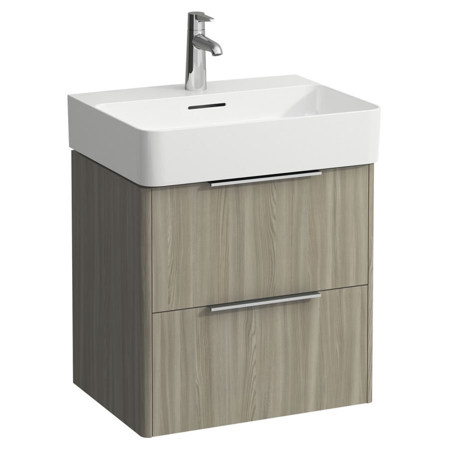 Élément inférieur BASE
53,5 x 52,5 x 39,0 cm
élément à 2 tiroirs
pour lavabo 211 473