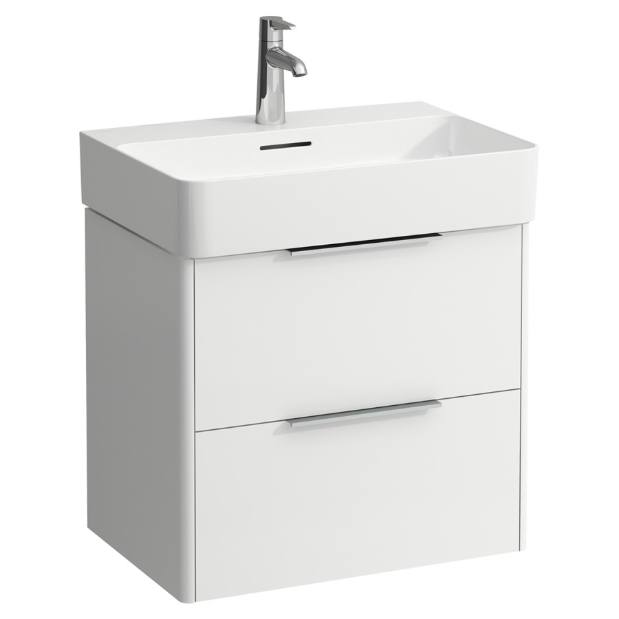Élément inférieur BASE
58,5 x 52,5 x 39,0 cm
élément à 2 tiroirs
pour lavabo 211 475