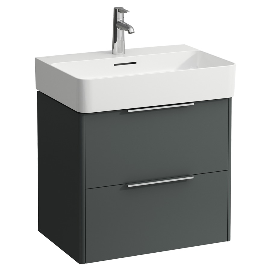 Élément inférieur BASE
58,5 x 52,5 x 39,0 cm
élément à 2 tiroirs
pour lavabo 211 475