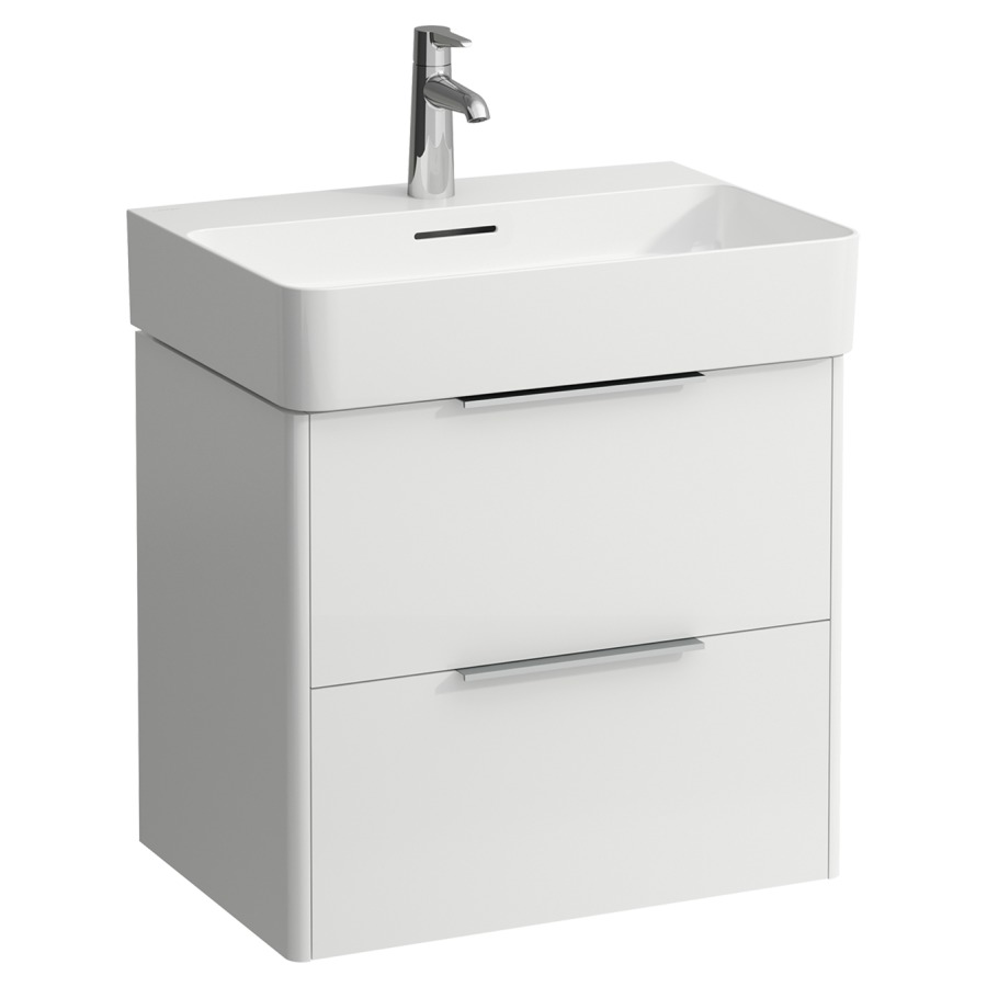 Élément inférieur BASE
58,5 x 52,5 x 39,0 cm
élément à 2 tiroirs
pour lavabo 211 475
