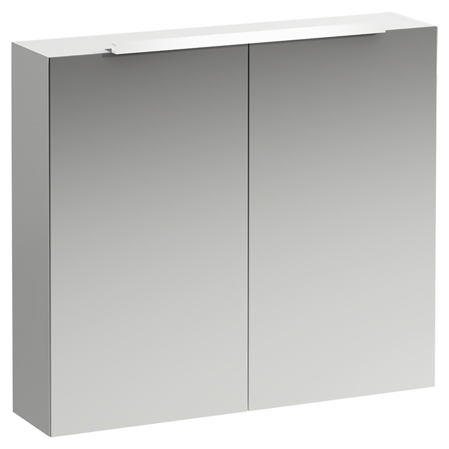 Armoire de toilette BASE LED
80,0 x 70,0 x 18,5 cm
2 portes à double miroir
éclairage LED 4000 Kelvin
1x 7 W, IP44