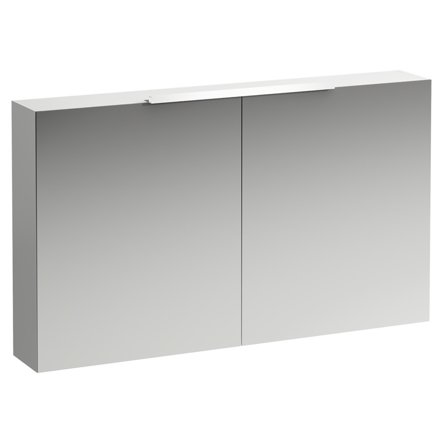 Armoire de toilette BASE LED
120,0 x 70,0 x 18,5 cm
2 portes à double miroir
éclairage LED 4000 Kelvin
1x 7 W, IP44