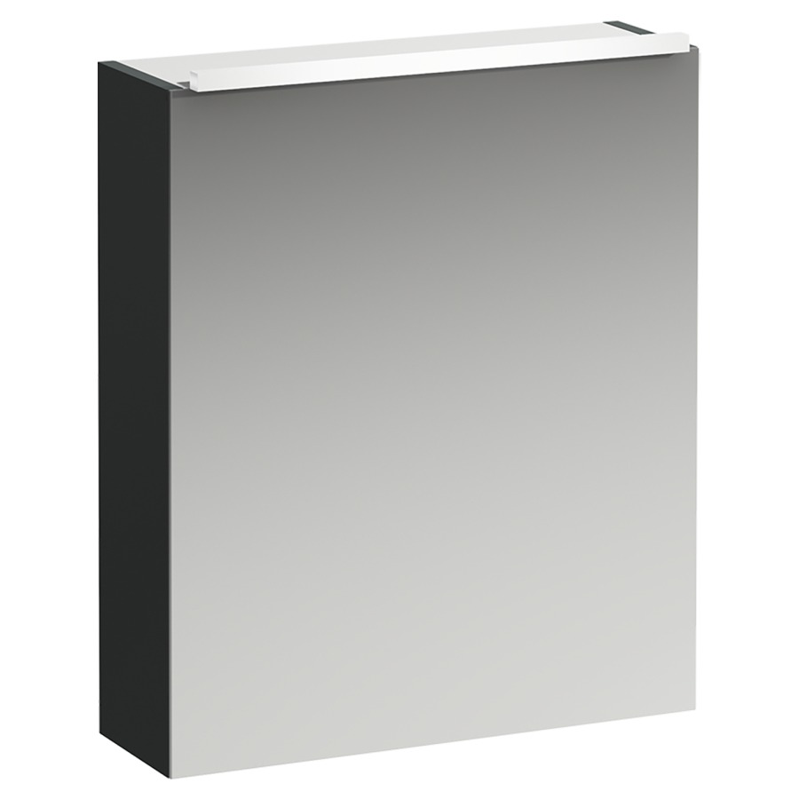 Armoire de toilette BASE
60,0 x 70,0 x 18,5 cm
1 porte à double miroir
charnière à gauche
éclairage LED hoizontal 55 cm
4000 Kelvin, 1x9,6 W, IP44