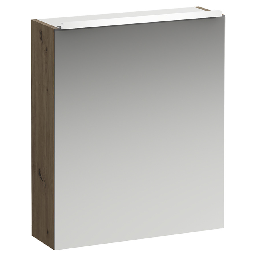 Armoire de toilette BASE
60,0 x 70,0 x 18,5 cm
1 porte à double miroir
charnière à gauche
éclairage LED hoizontal 55 cm
4000 Kelvin, 1x9,6 W, IP44