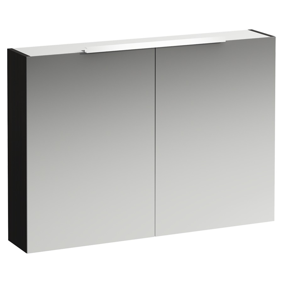 Armoire de toilette BASE
100,0 x 70,0 x 18,5 cm
2 portes à double miroir
éclairage LED hoizontal 55 cm
4000 Kelvin, 1x9,6 W, IP44