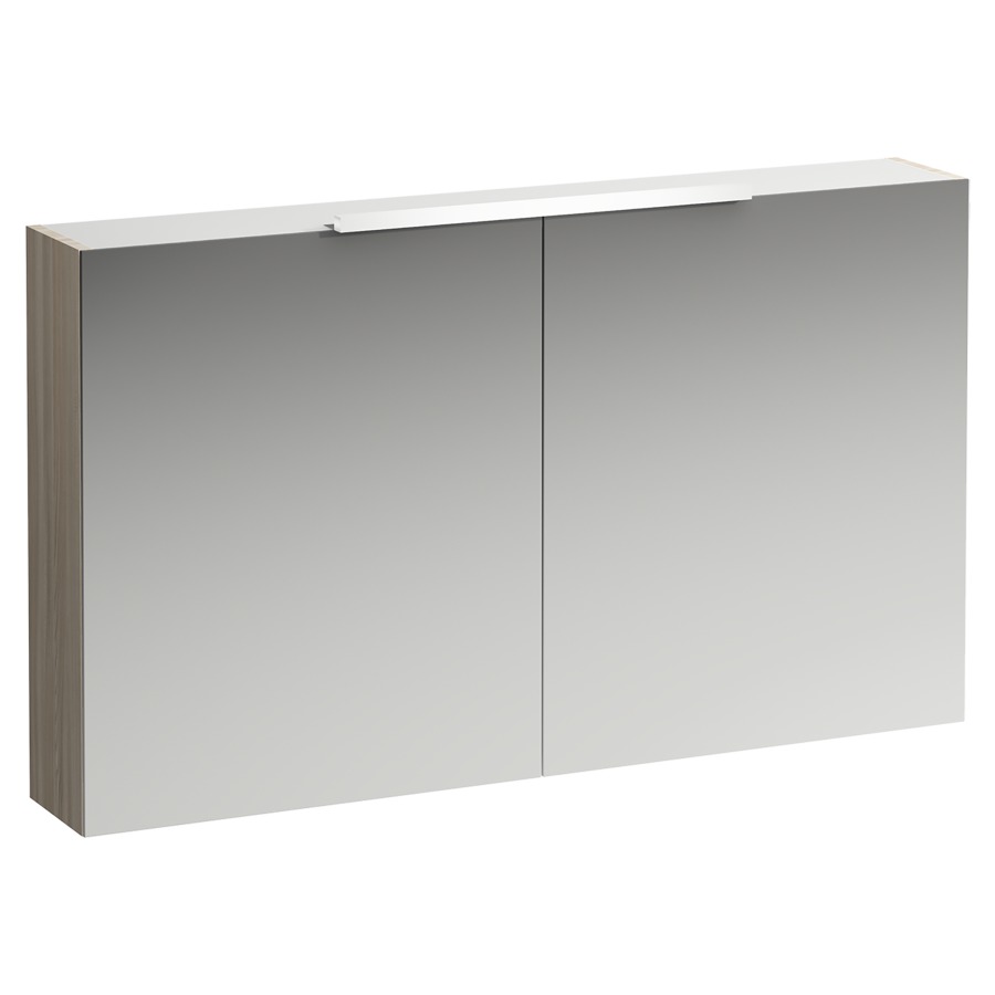 Armoire de toilette BASE
120,0 x 70,0 x 18,5 cm
2 portes à double miroir
éclairage LED hoizontal 55 cm
4000 Kelvin, 1x9,6 W, IP44